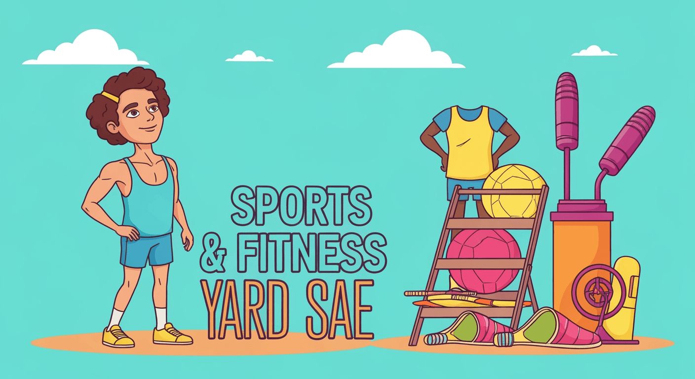 AI-generated illustration of a moving sale