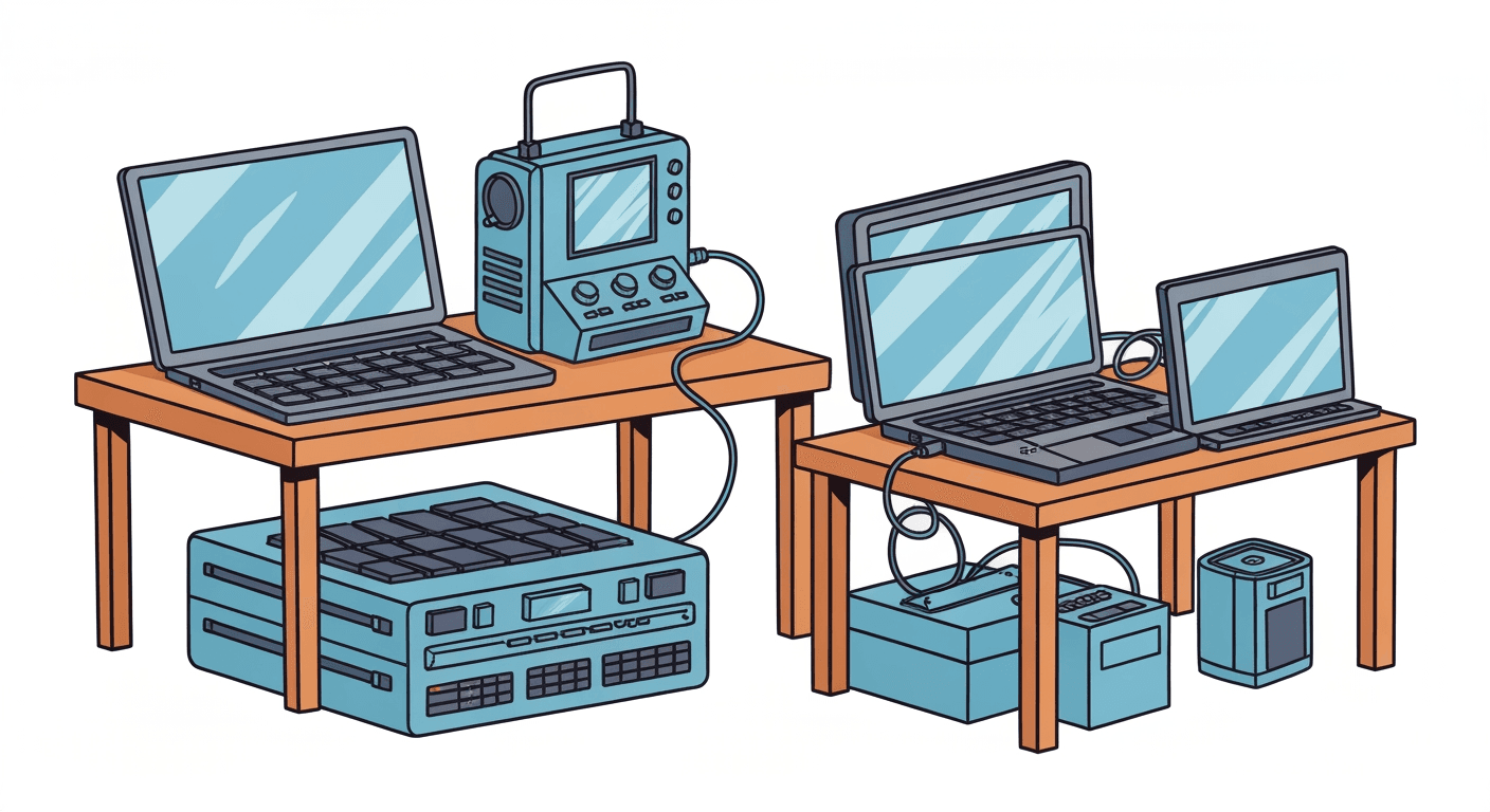 AI-generated illustration of a yard sale