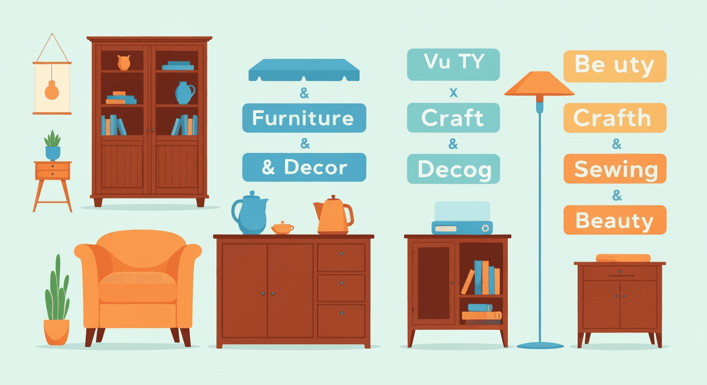 AI-generated illustration of a yard sale