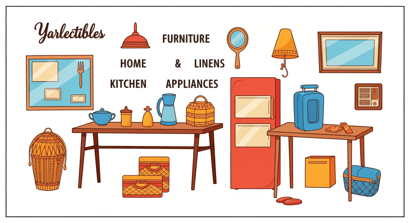 AI-generated illustration of a estate sale