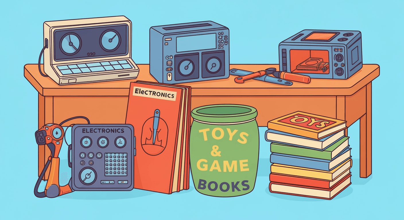 AI-generated illustration of a estate sale