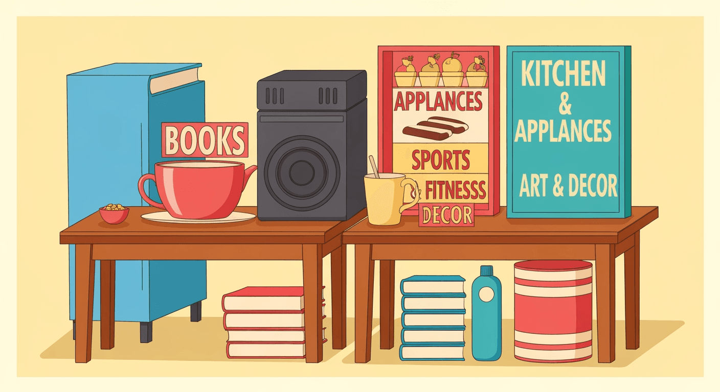 AI-generated illustration of a community sale