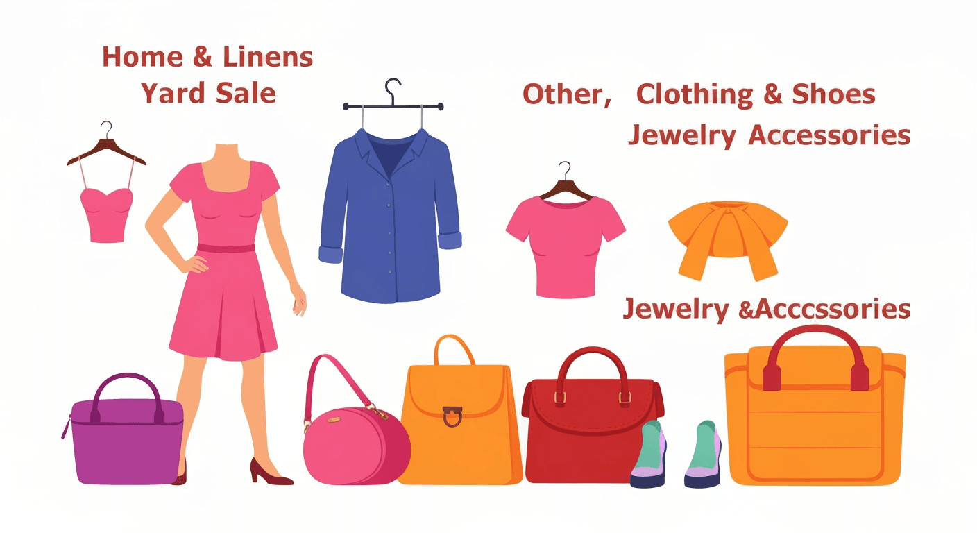 AI-generated illustration of a garage sale