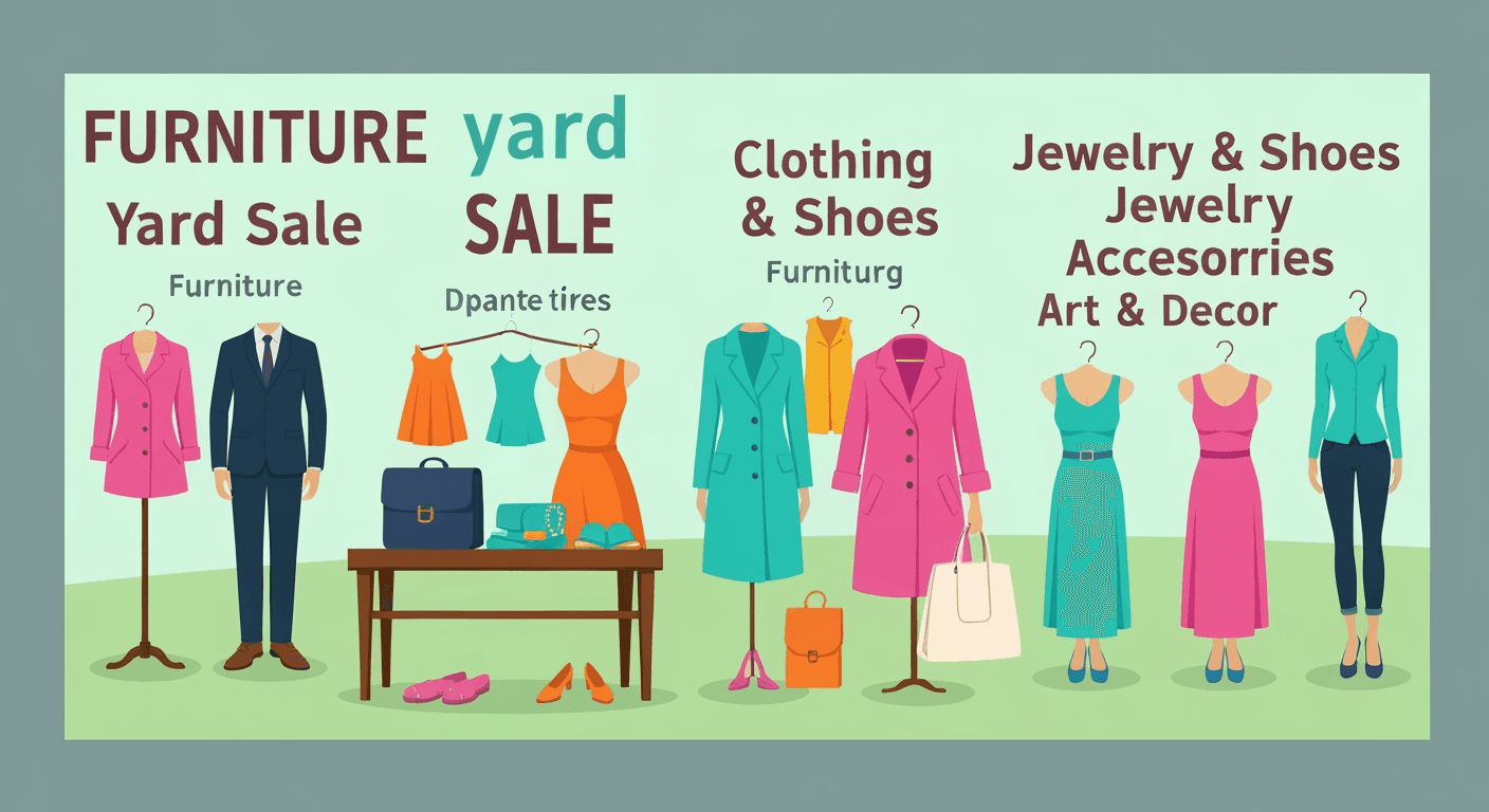 AI-generated illustration of a estate sale