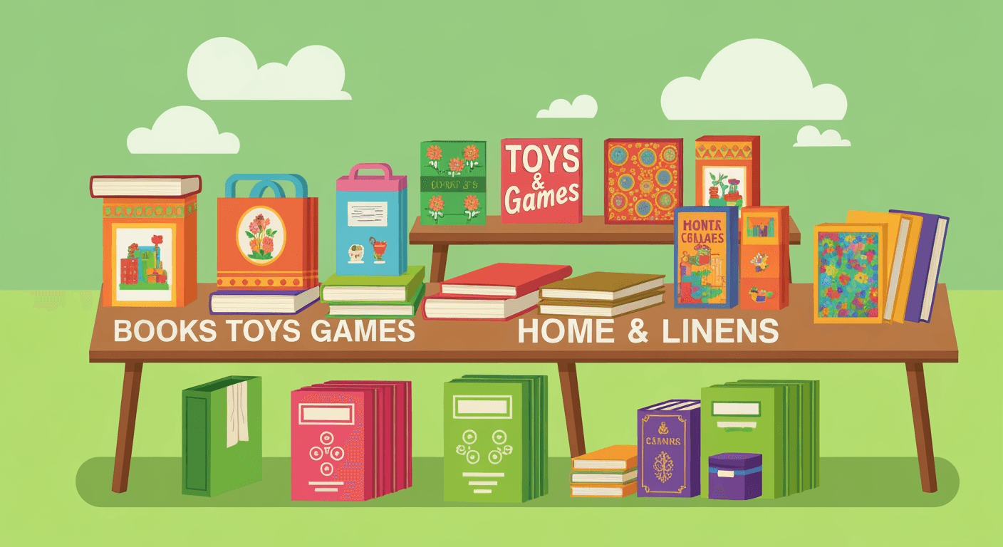 AI-generated illustration of a garage sale