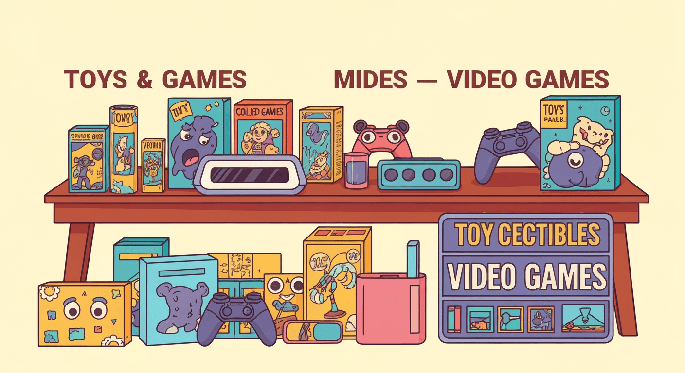 AI-generated illustration of a yard sale