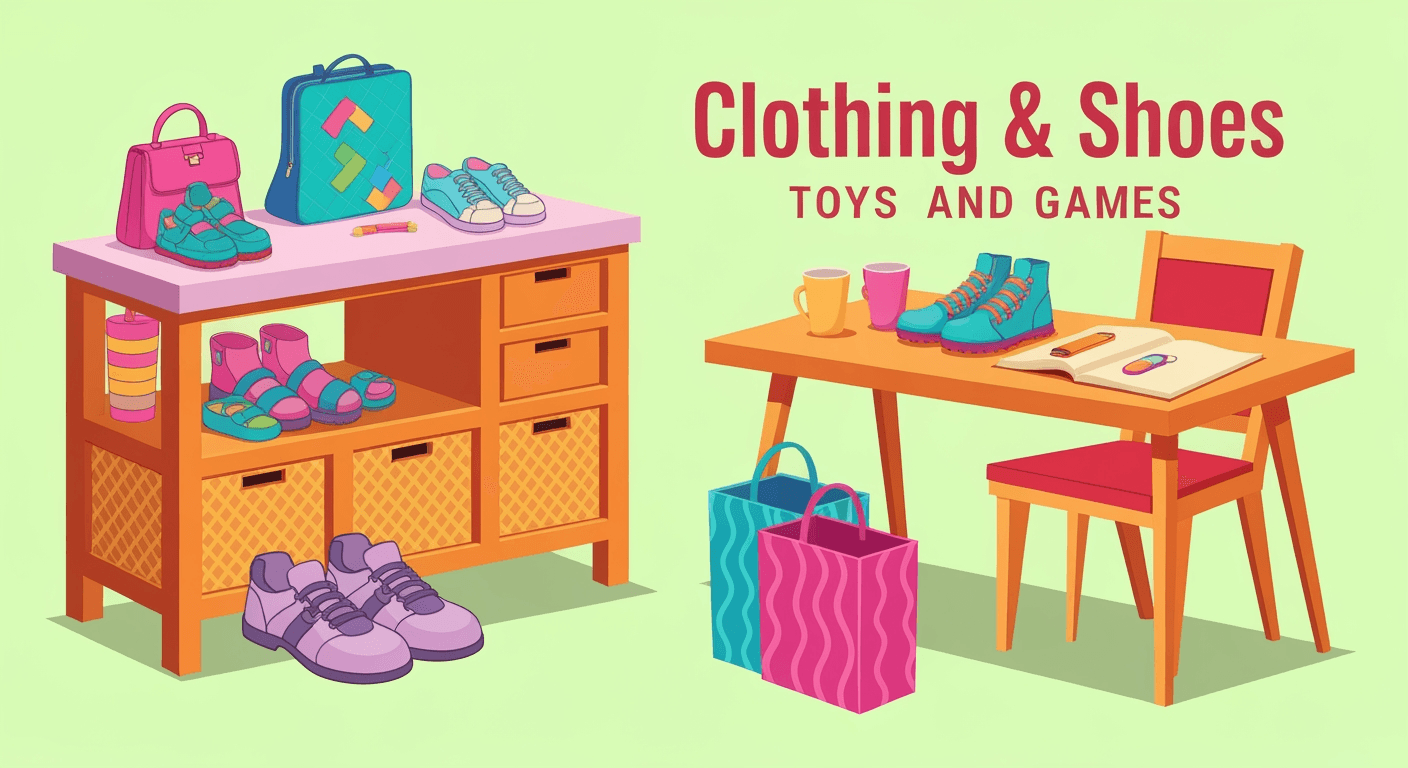 AI-generated illustration of a yard sale