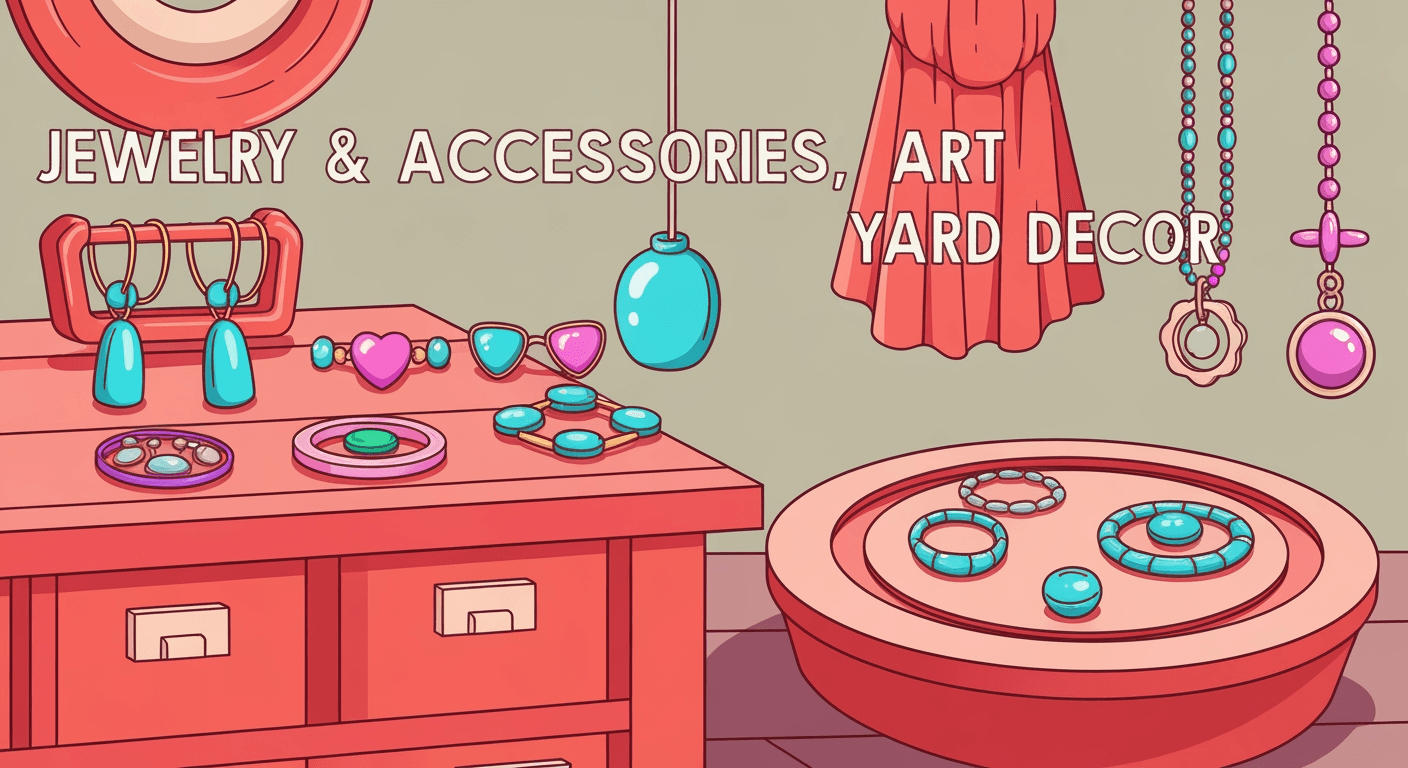 AI-generated illustration of a yard sale