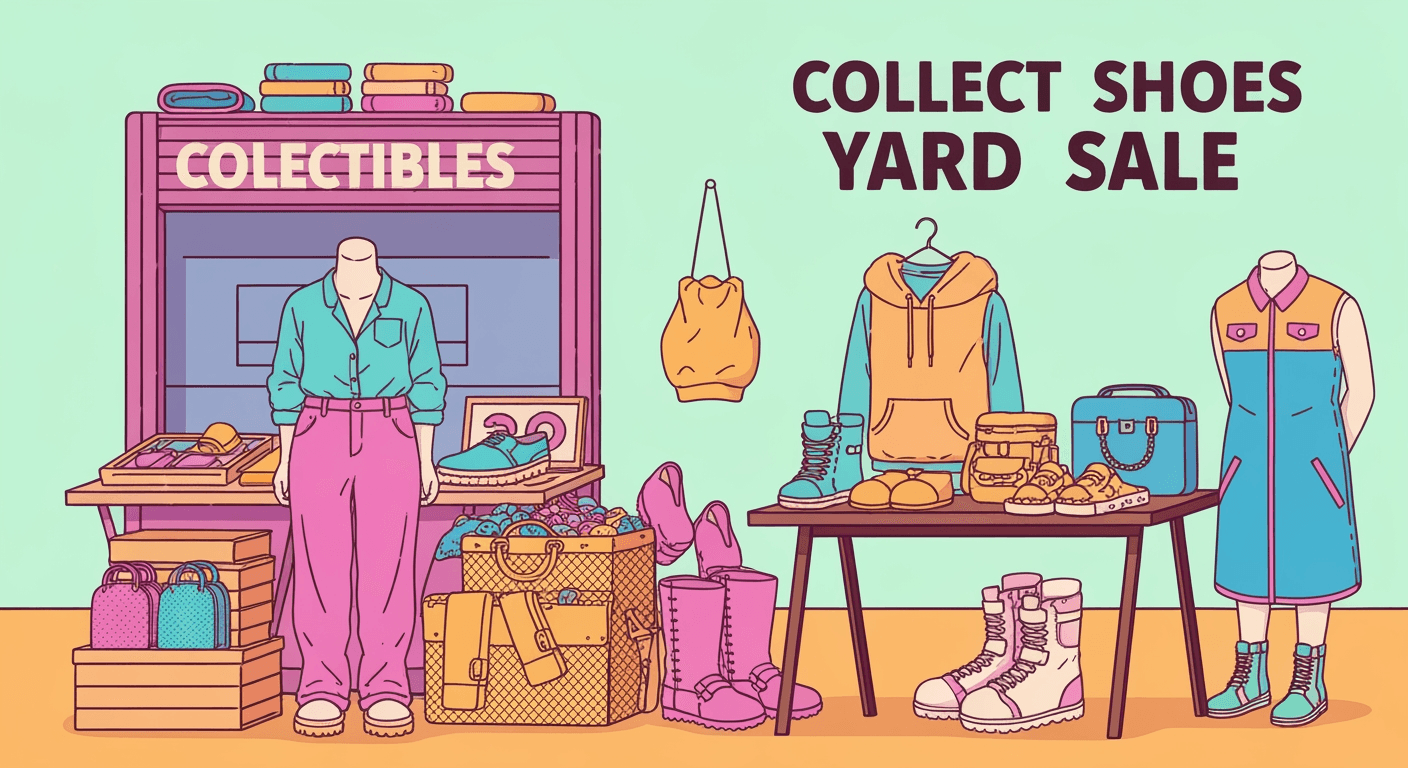 AI-generated illustration of a yard sale