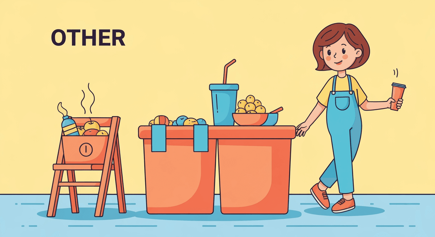 AI-generated illustration of a yard sale