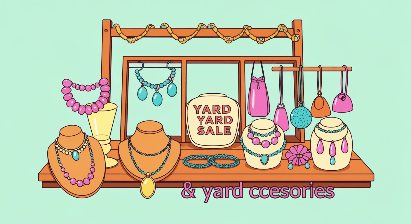 AI-generated illustration of a yard sale