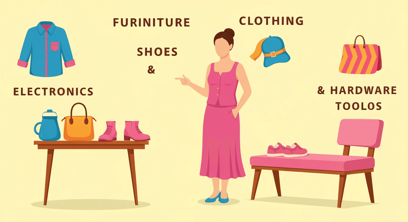 AI-generated illustration of a estate sale