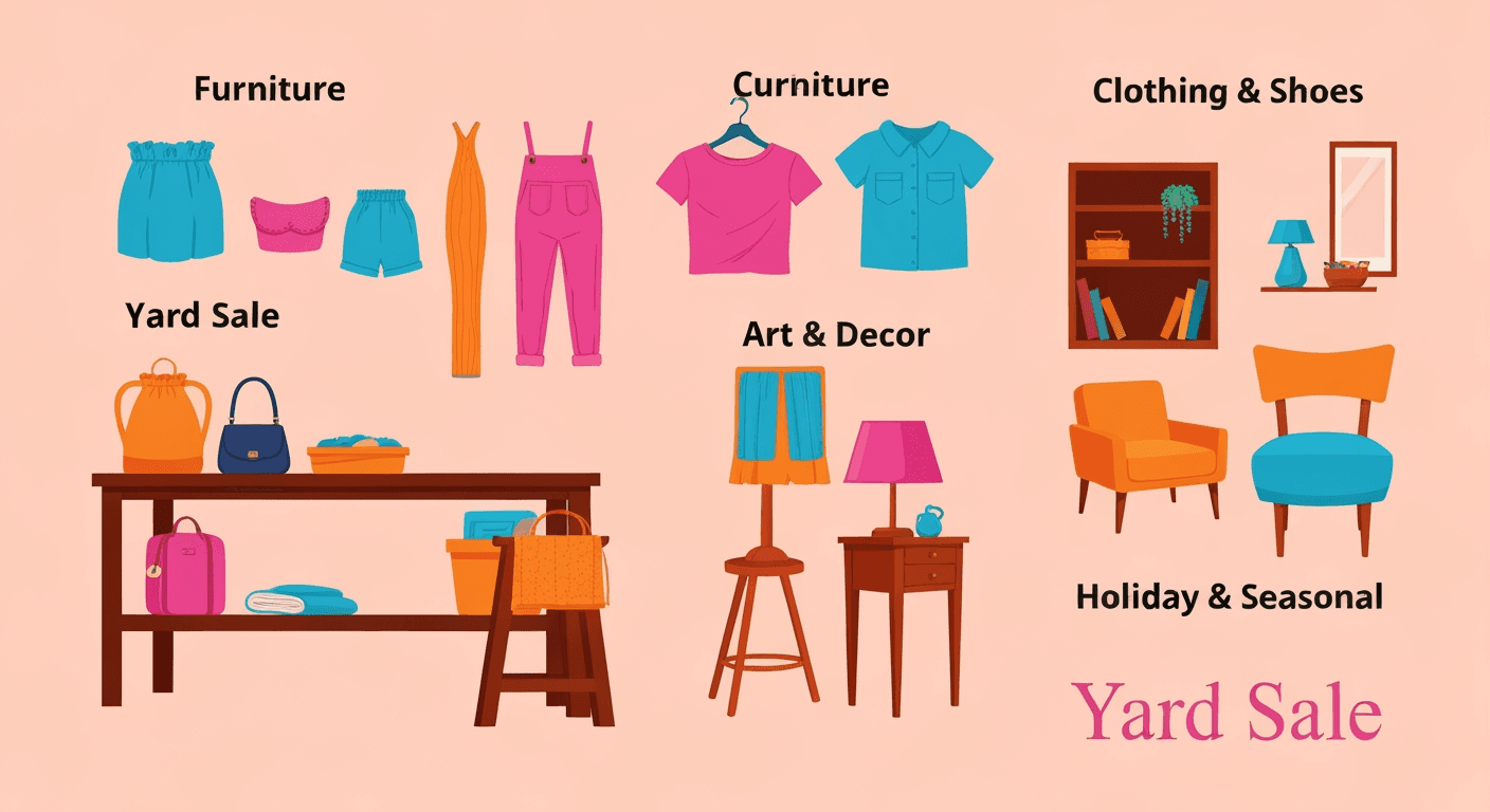 AI-generated illustration of a estate sale