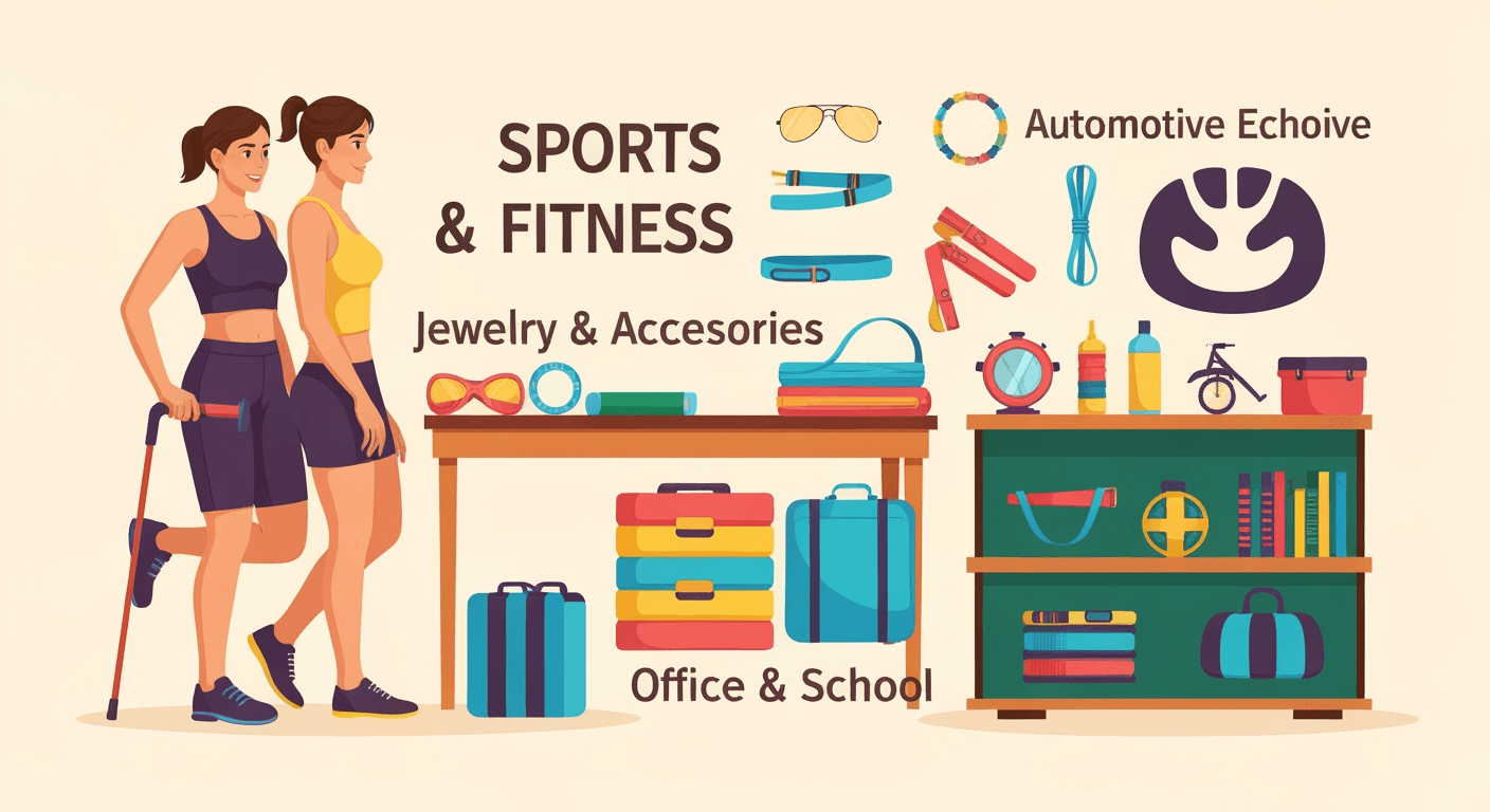 AI-generated illustration of a yard sale