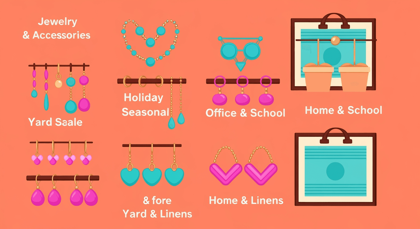 AI-generated illustration of a yard sale