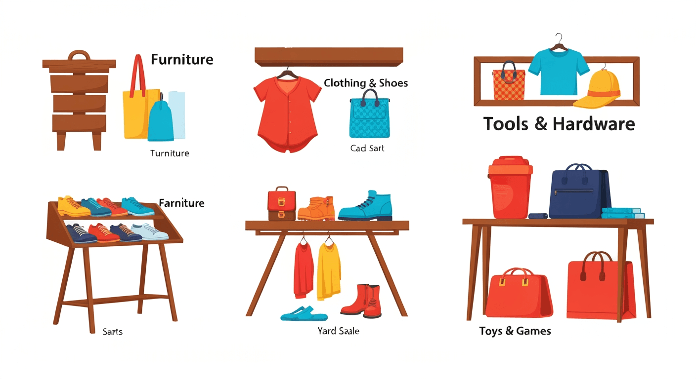 AI-generated illustration of a estate sale