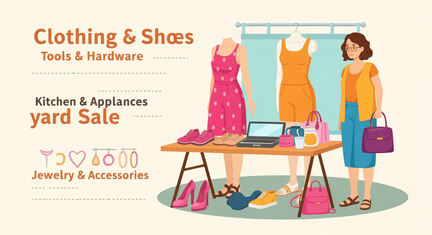 AI-generated illustration of a community sale