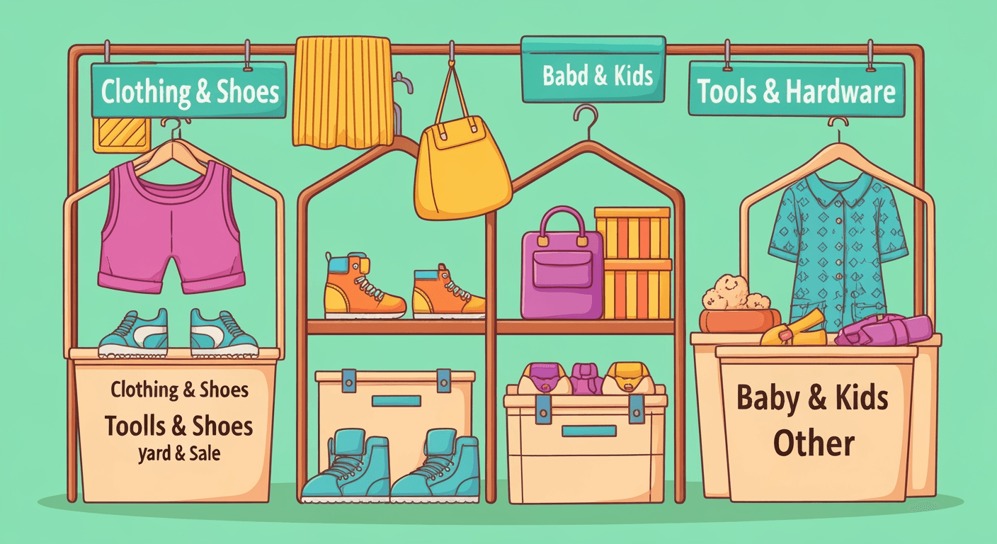 AI-generated illustration of a community sale