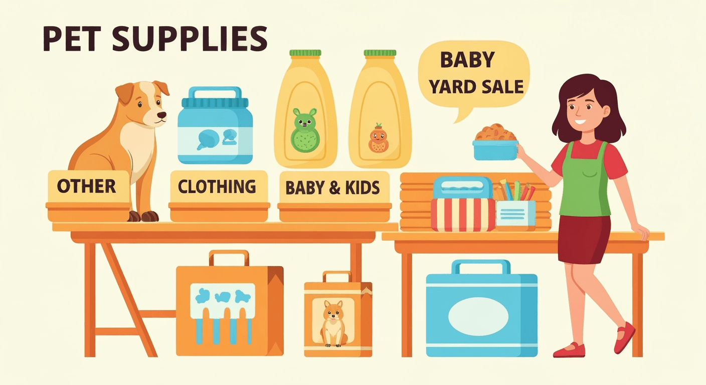 AI-generated illustration of a community sale