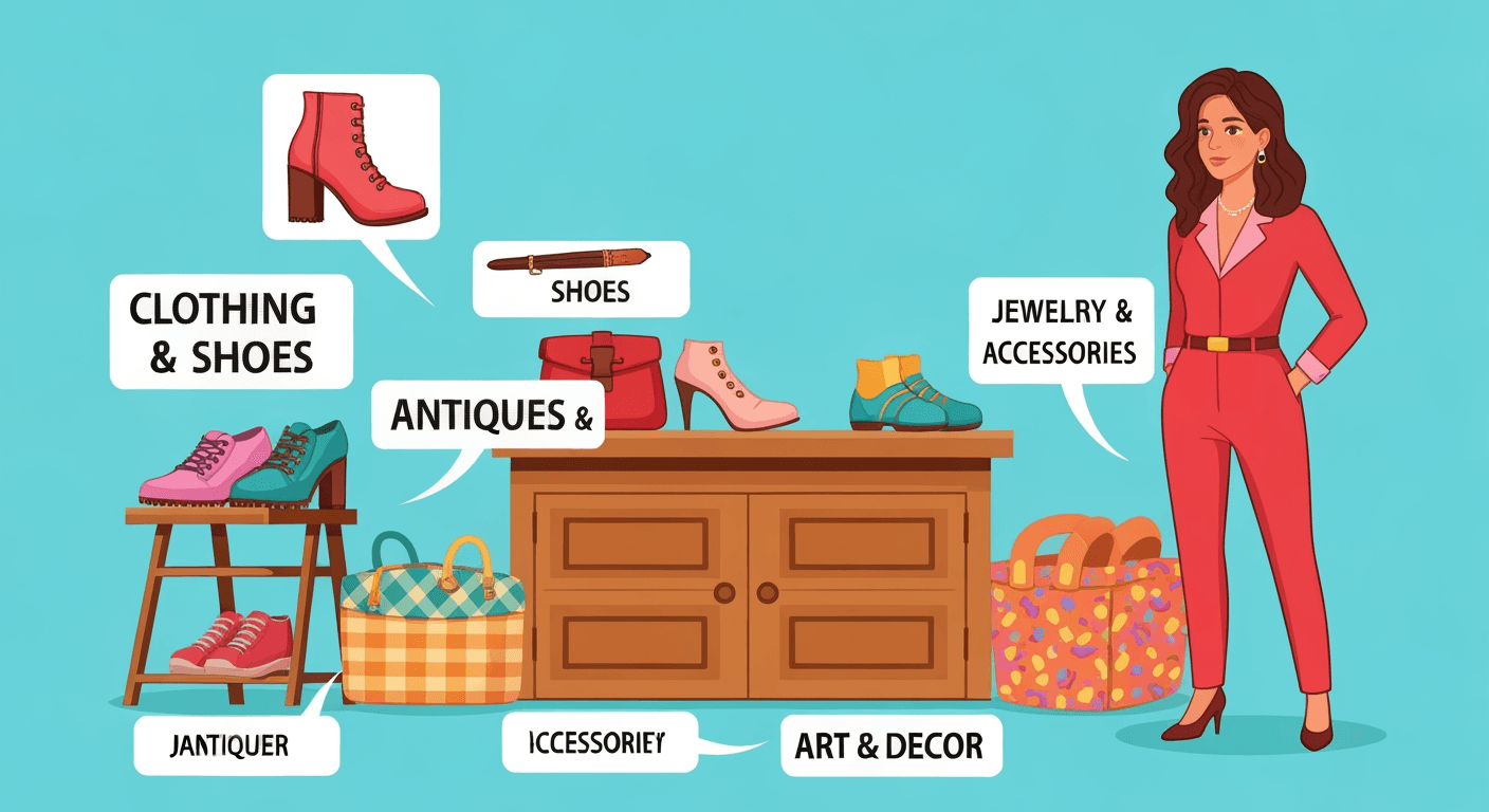 AI-generated illustration of a estate sale