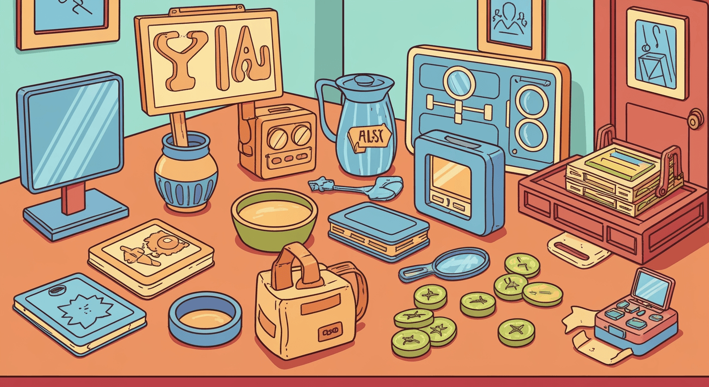 AI-generated illustration of a estate sale