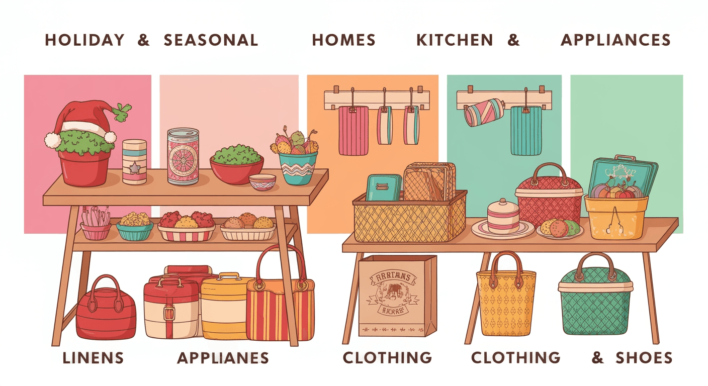 AI-generated illustration of a estate sale