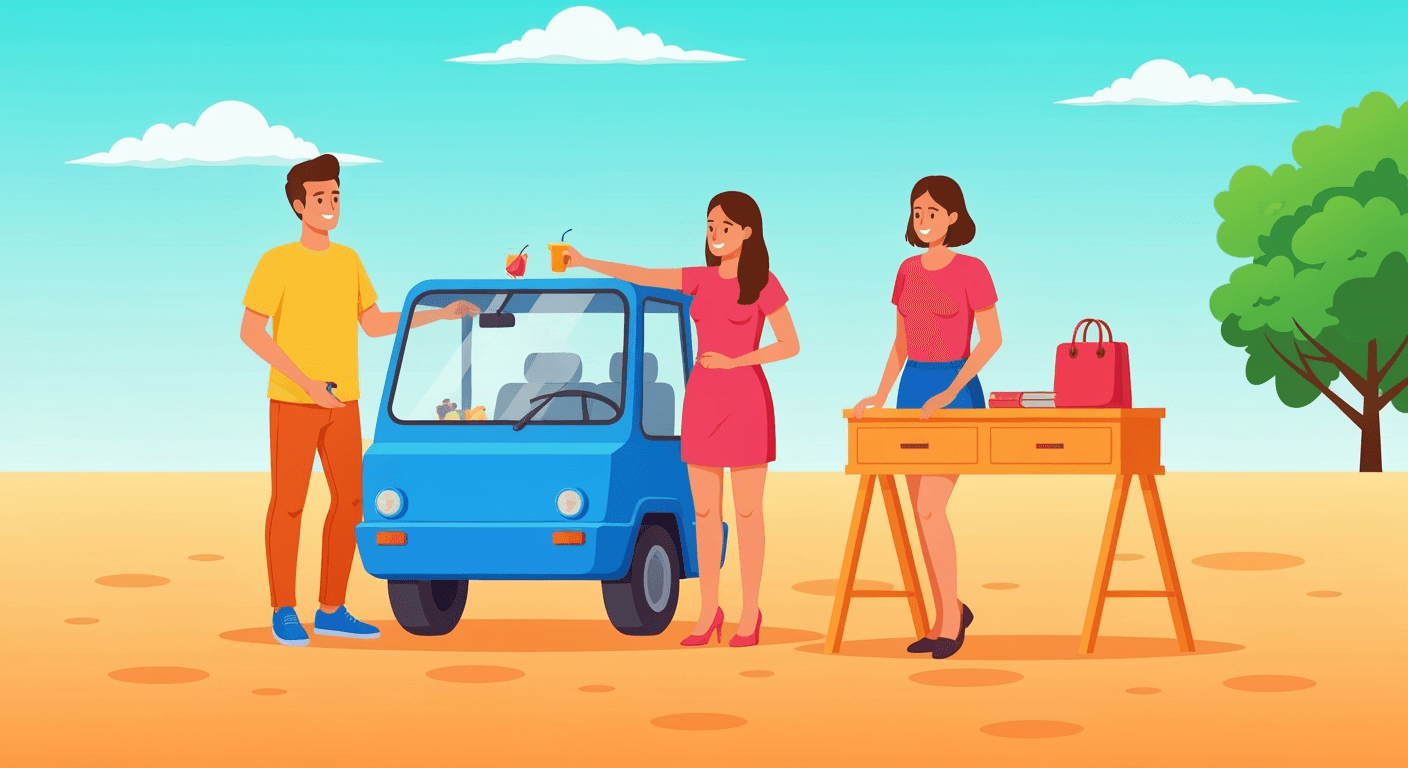 AI-generated illustration of a church sale