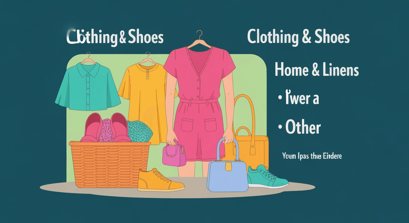 AI-generated illustration of a garage sale