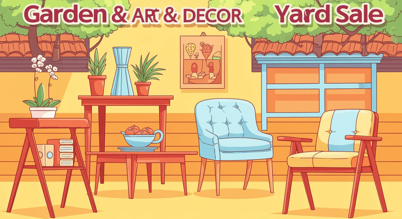 AI-generated illustration of a estate sale