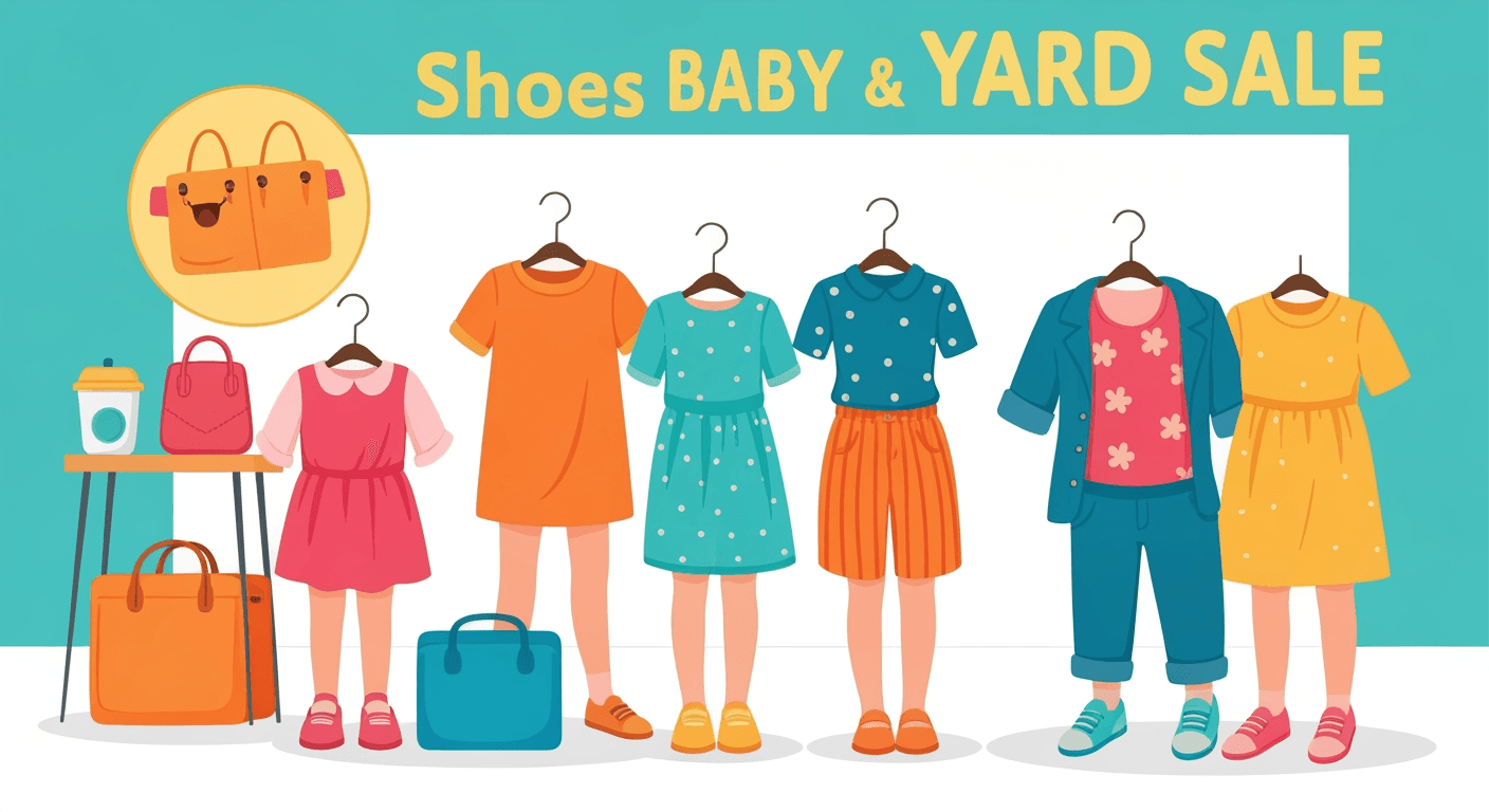 AI-generated illustration of a garage sale