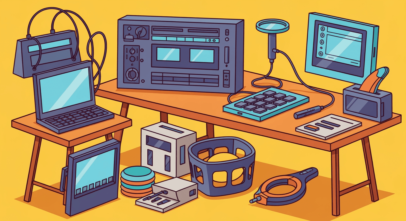 AI-generated yard sale illustration