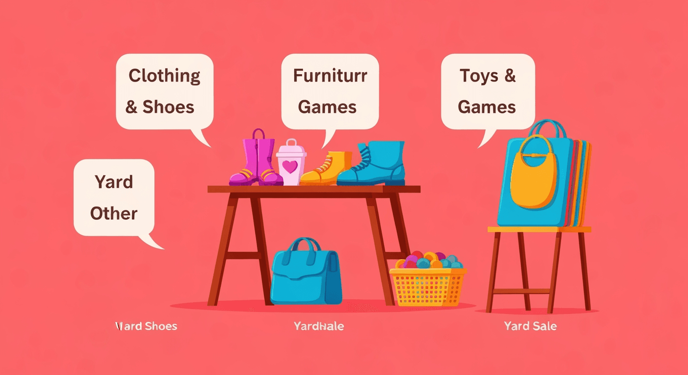 Yard sale illustration