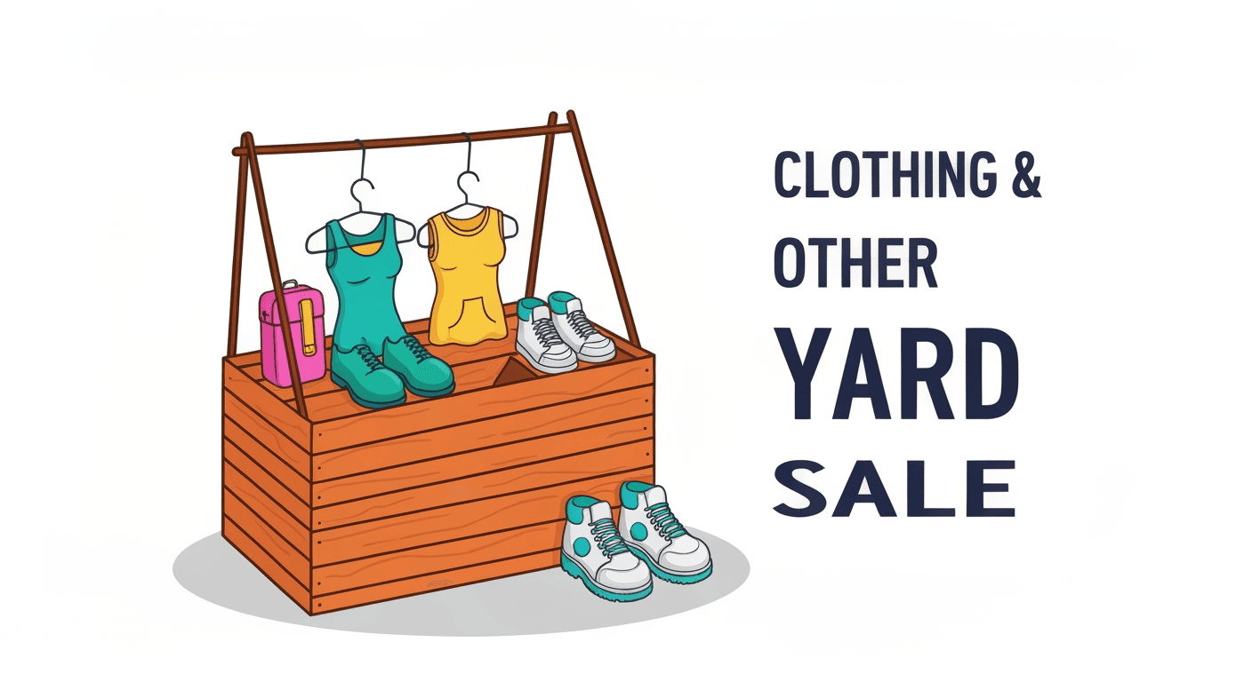 AI-generated illustration of a garage sale