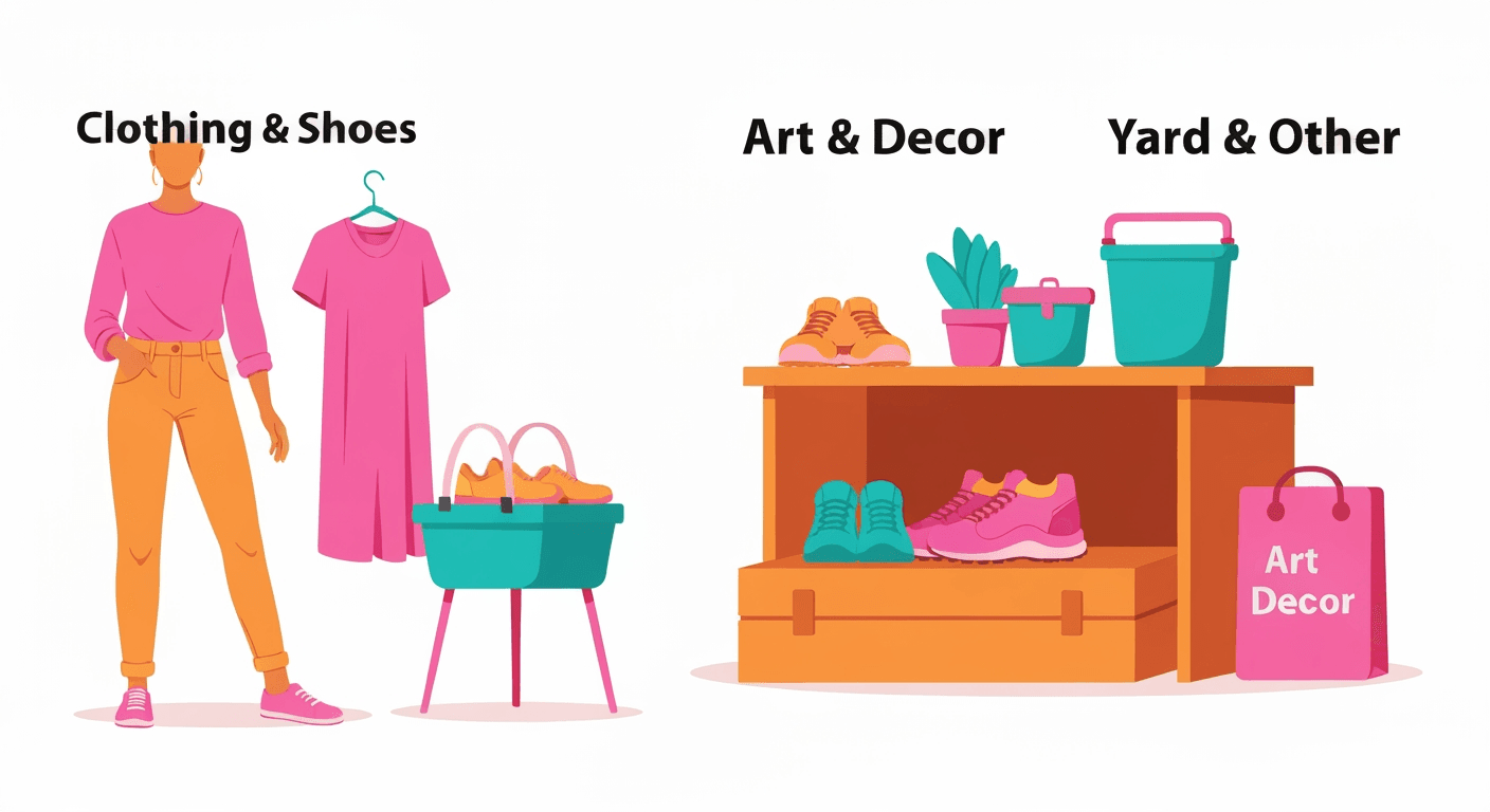 AI-generated illustration of a community sale