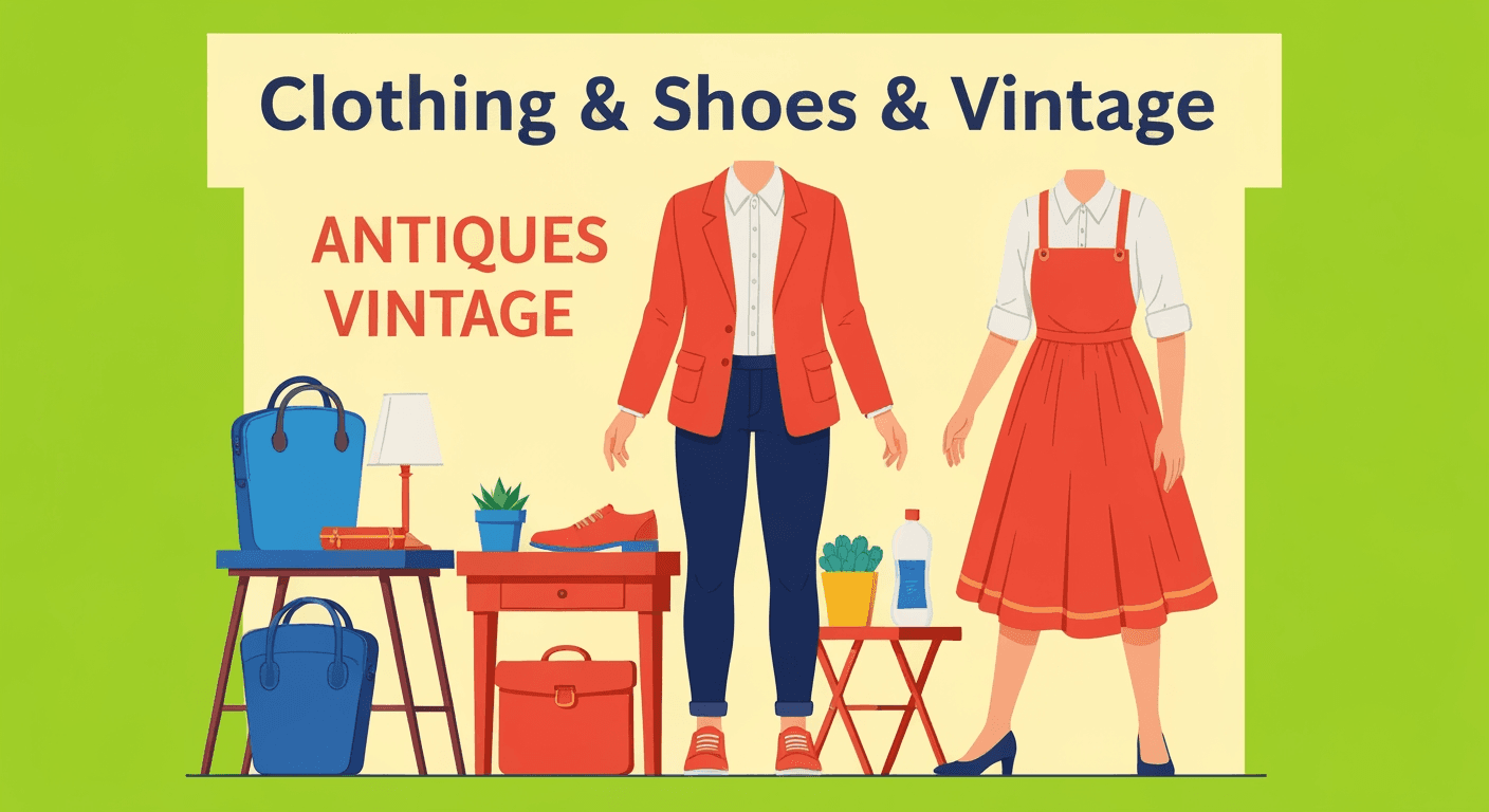 AI-generated illustration of a estate sale