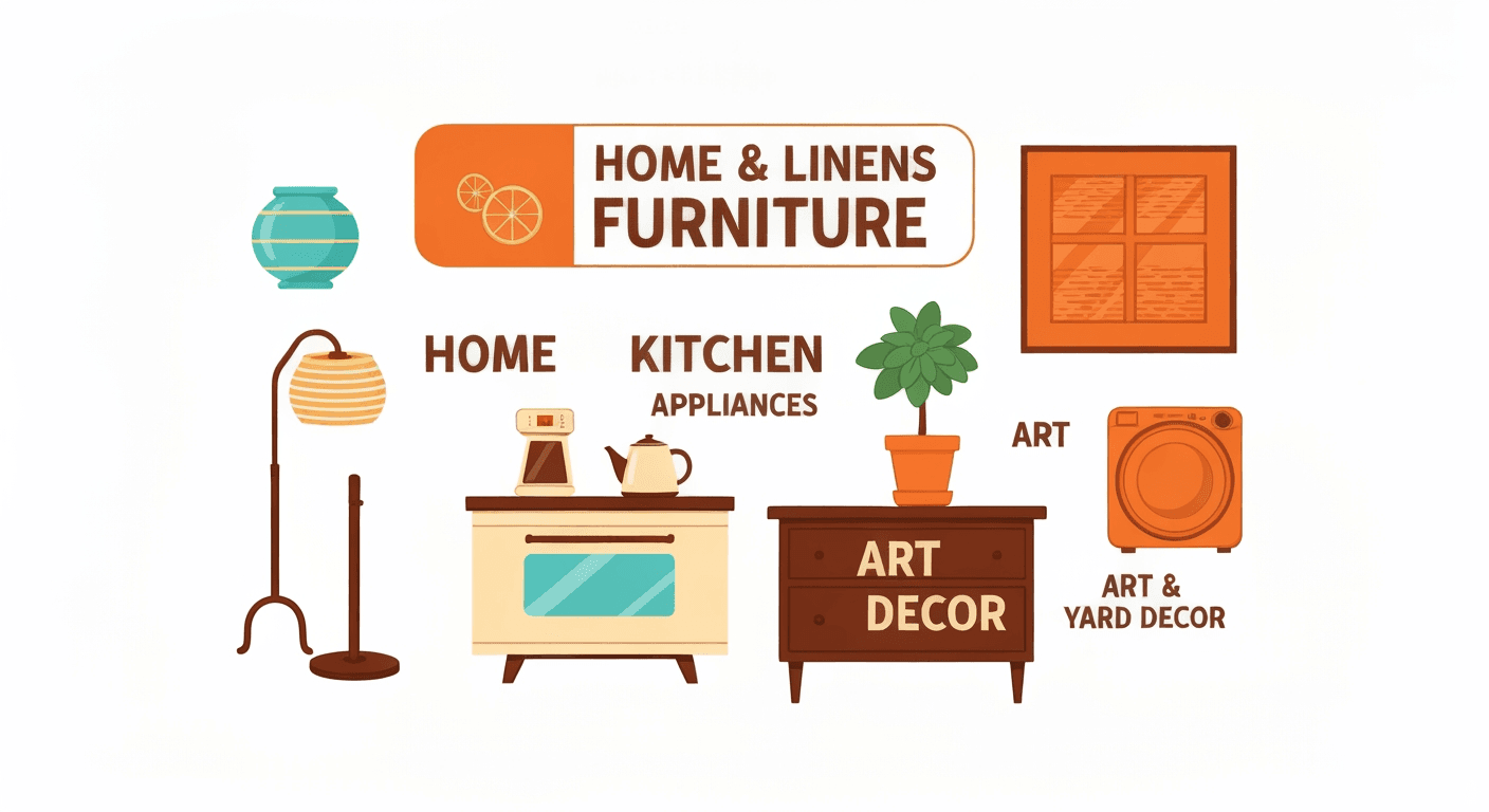 AI-generated illustration of a estate sale