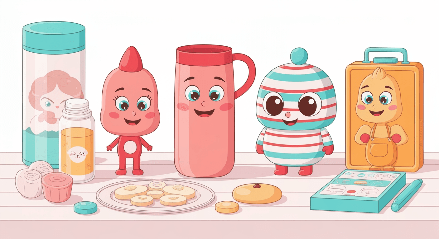 AI-generated yard sale illustration