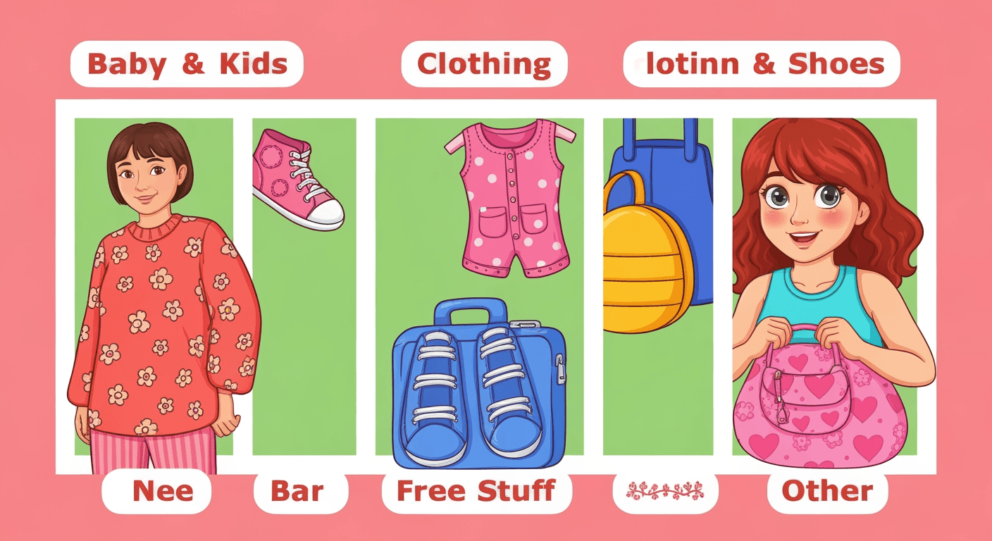 AI-generated illustration of a garage sale