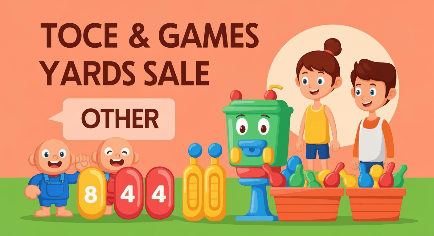 AI-generated illustration of a yard sale