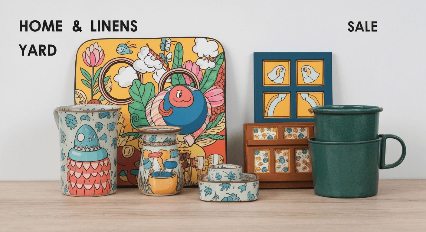 AI-generated illustration of a garage sale