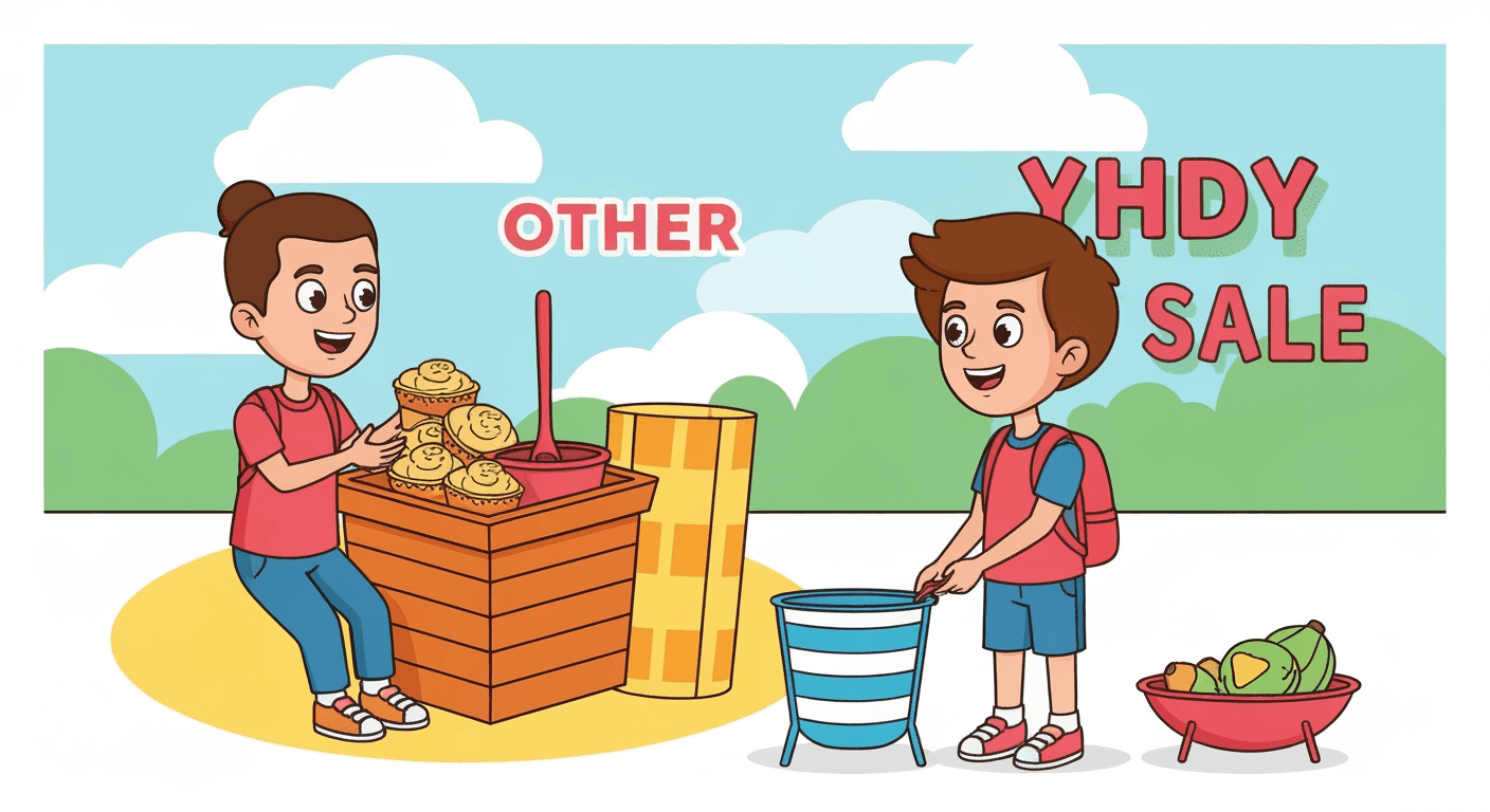 AI-generated illustration of a estate sale