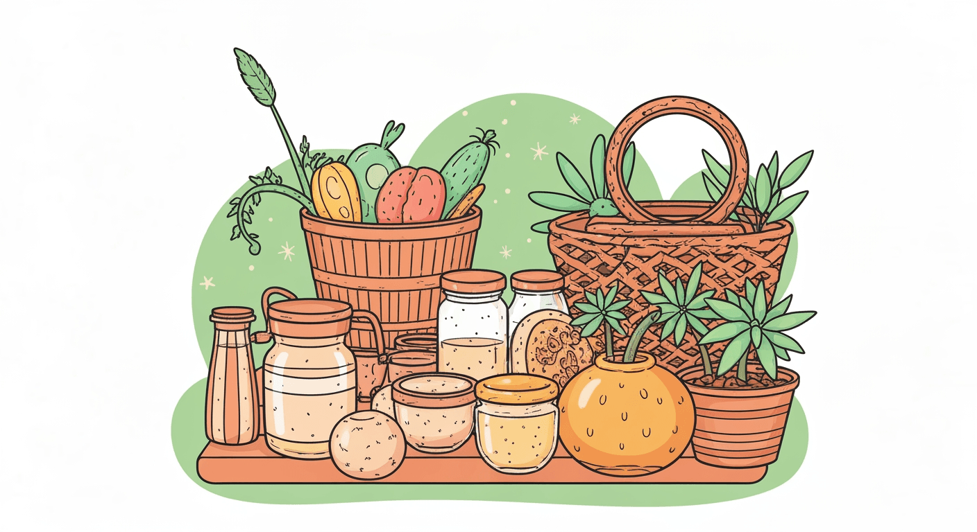 AI-generated illustration of a yard sale