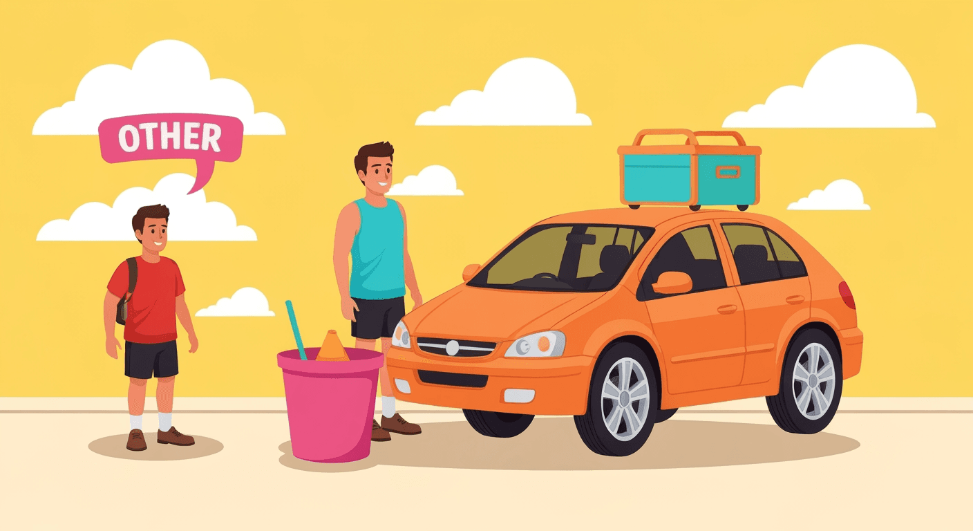 AI-generated illustration of a yard sale