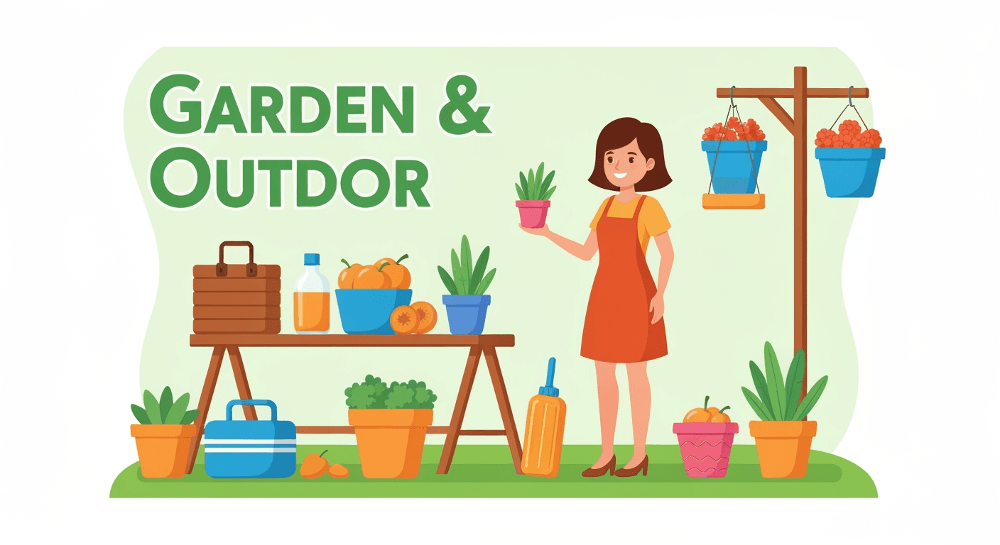 AI-generated illustration of a yard sale