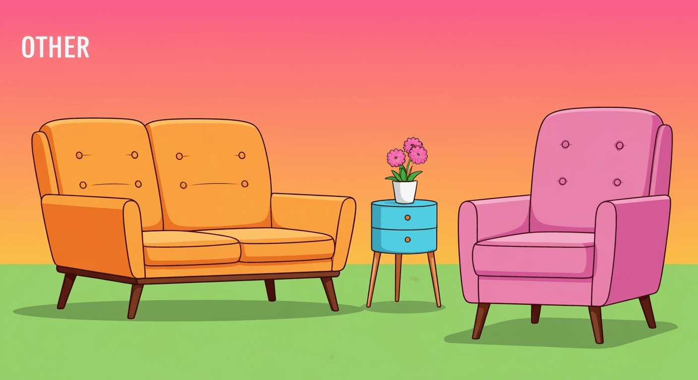 AI-generated illustration of a yard sale