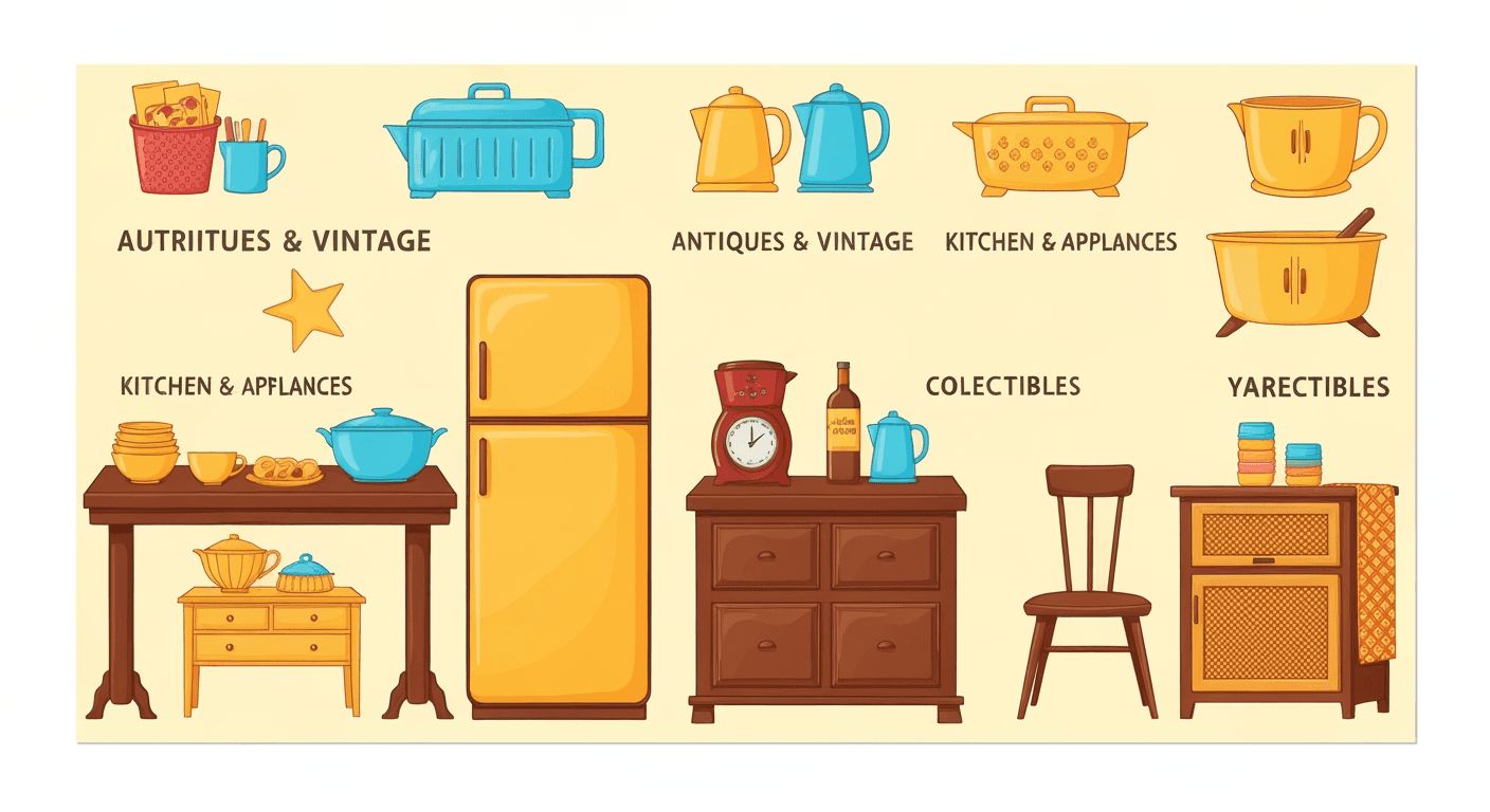 AI-generated illustration of a estate sale