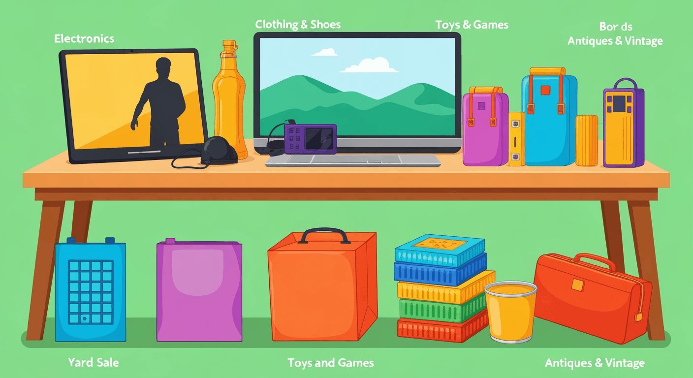 AI-generated illustration of a estate sale