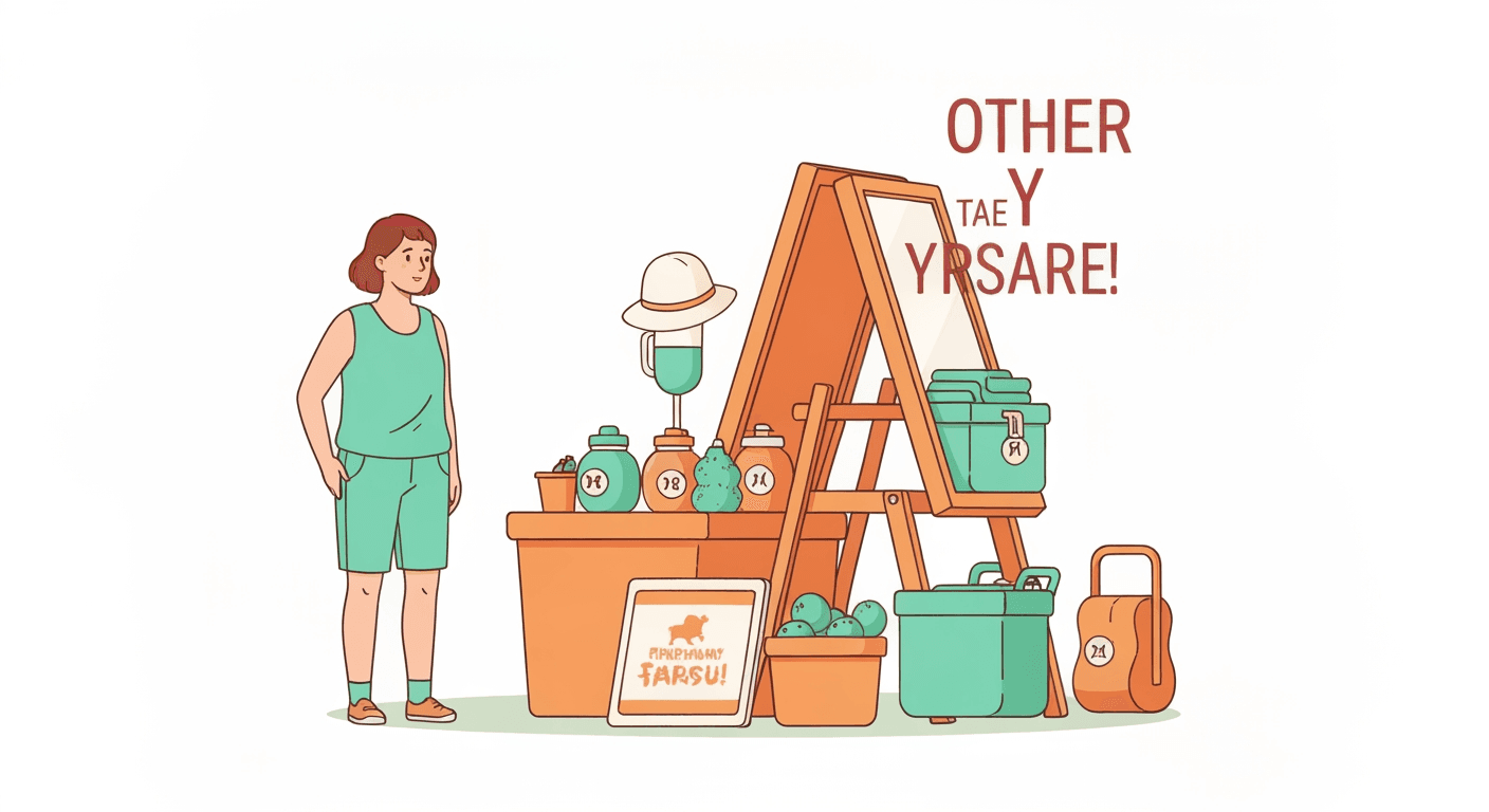 AI-generated illustration of a community sale