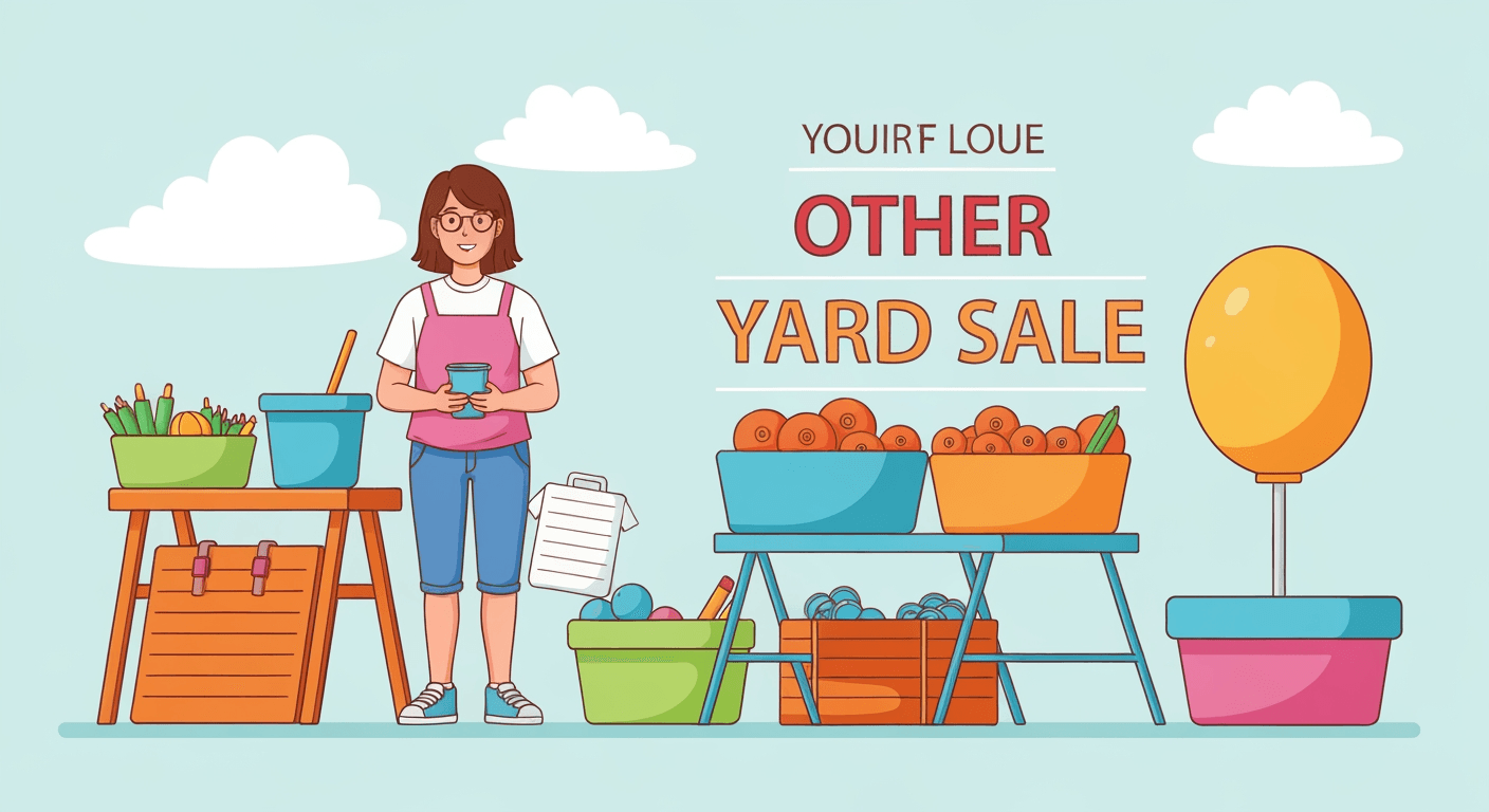 AI-generated illustration of a community sale