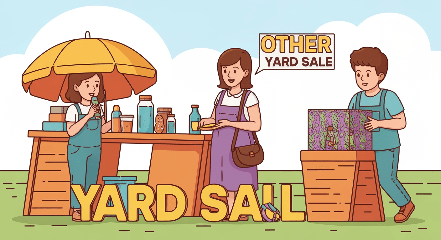 Yard sale illustration